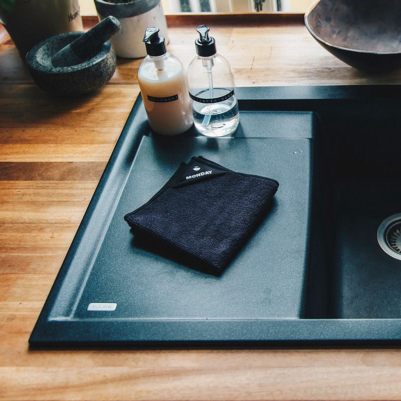 Klud Microvezel Vaatdoekjesset Zwart 7 Stuks