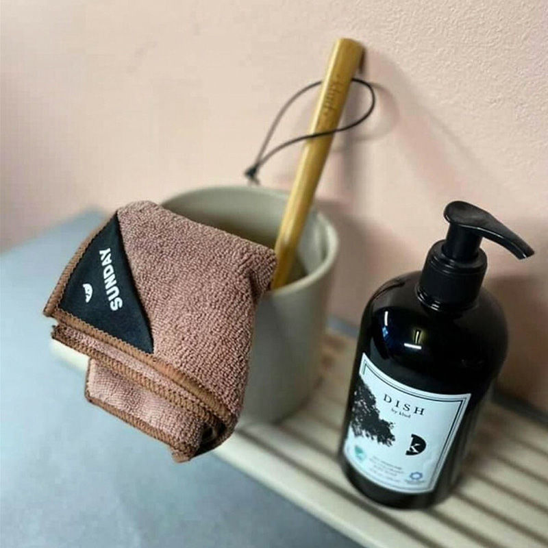 Klud Microvezel Vaatdoekjesset Mauve 7 Stuks