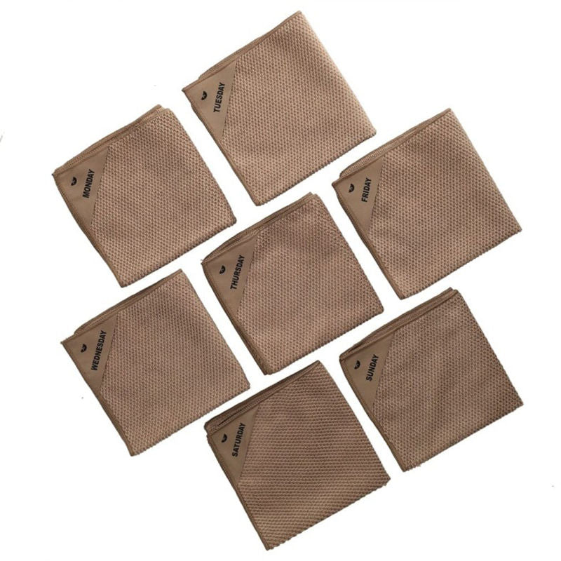 Klud Microvezel Vaatdoekjesset Wafel 7 Stuks – Vaatdoekje Van Klud In Rood