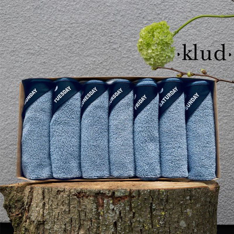 Klud Microvezel Vaatdoekjesset Blue 7 Stuks  – Vaatdoekje Van Klud In Rood