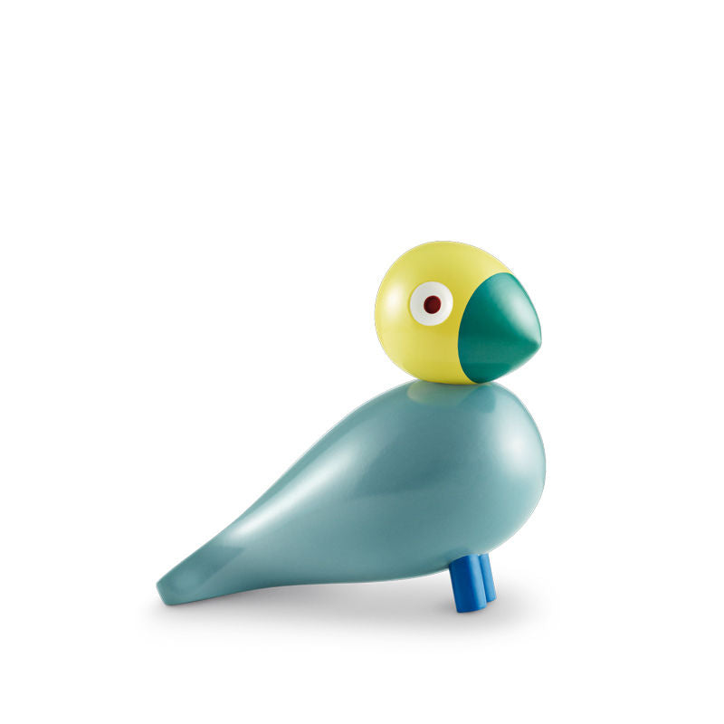 Kay Bojesen Songbird Sunshine Zeeblauw – Houten Decoratie Van Kay-Bojesen In Rood Hout