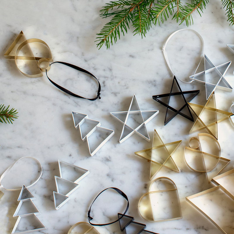 Stelton Figura Ornament Ster White Small – Kerstdecoratie Van Stelton In Rvs-Mat Roestvrij Staal