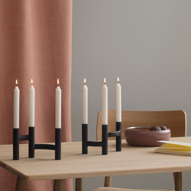 Stelton Ora Kaarsenstandaard Zwart