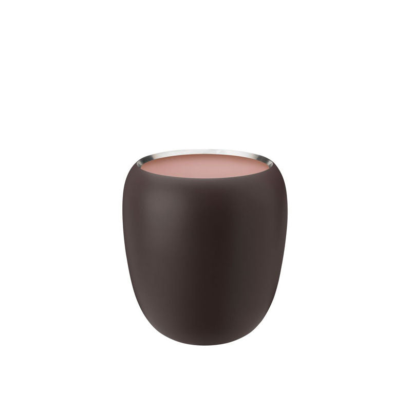 Stelton Ora Vaas Stor Dark Powder – Vaas Van Stelton In Rvs-Mat Roestvrij Staal