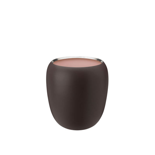 Stelton Ora Vaas Stor Dark Powder – Vaas Van Stelton In Rvs-Mat Roestvrij Staal