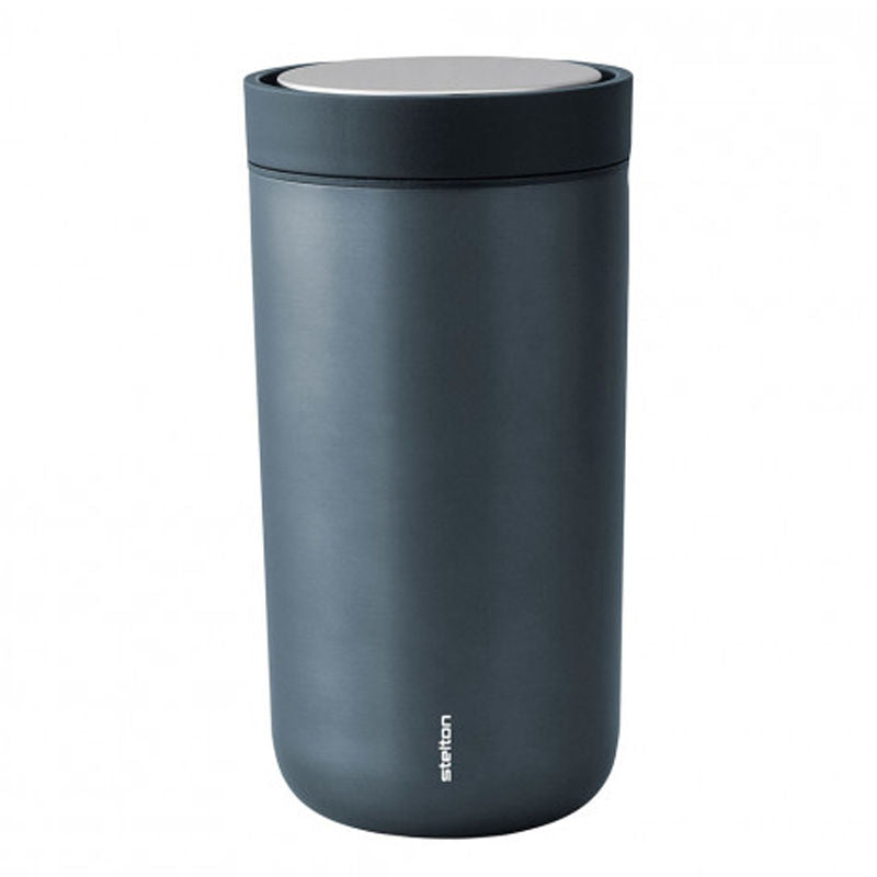 Stelton To Go Click Thermosbeker Blauw – Thermosbeker Van Stelton In Rvs-Mat Roestvrij Staal