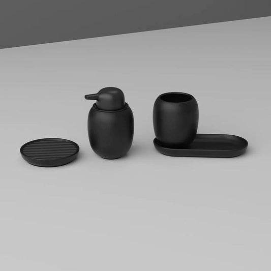 Stelton Fjord Zeepdispenser Zwart 30 cl