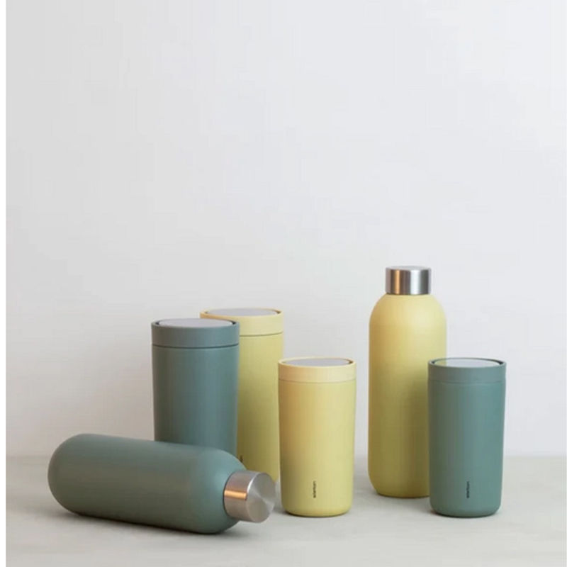 Stelton To Go Click Thermosbeker Mellow Yellow 20 cl – Thermosbeker van Stelton in Geen RVS