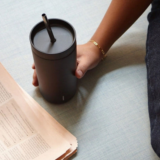 Stelton To Sip Thermosbeker Met Rietje Soft Black 40 cl