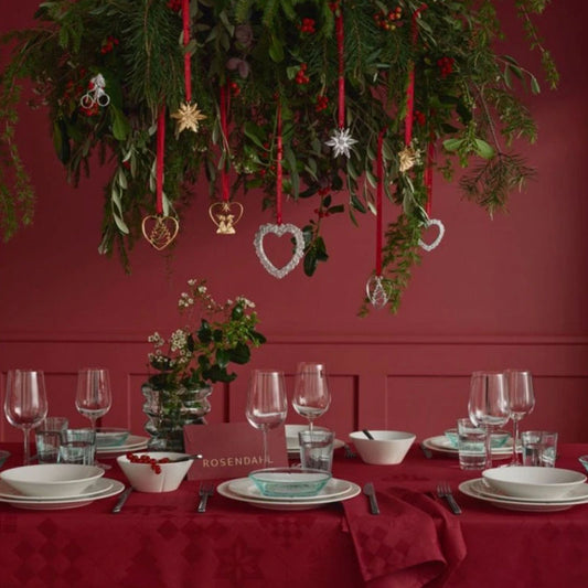 Rosendahl Textiles Natale Damask Tafelkleed Rood 150x320cm