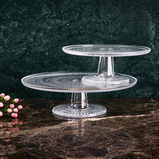 Iittala Kastehelmi Taartschaal Op Voet Helder 31,5 cm