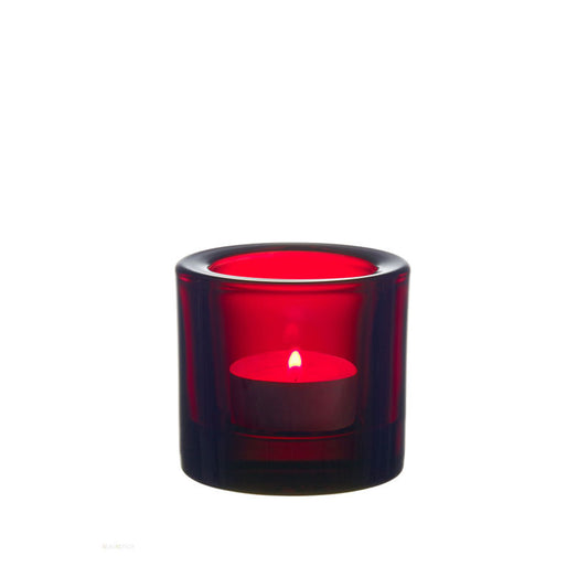 Iittala Kivi Waxinelichthouder Cranberry  – Waxinelicht Van Iittala In Meerkleurig Glas