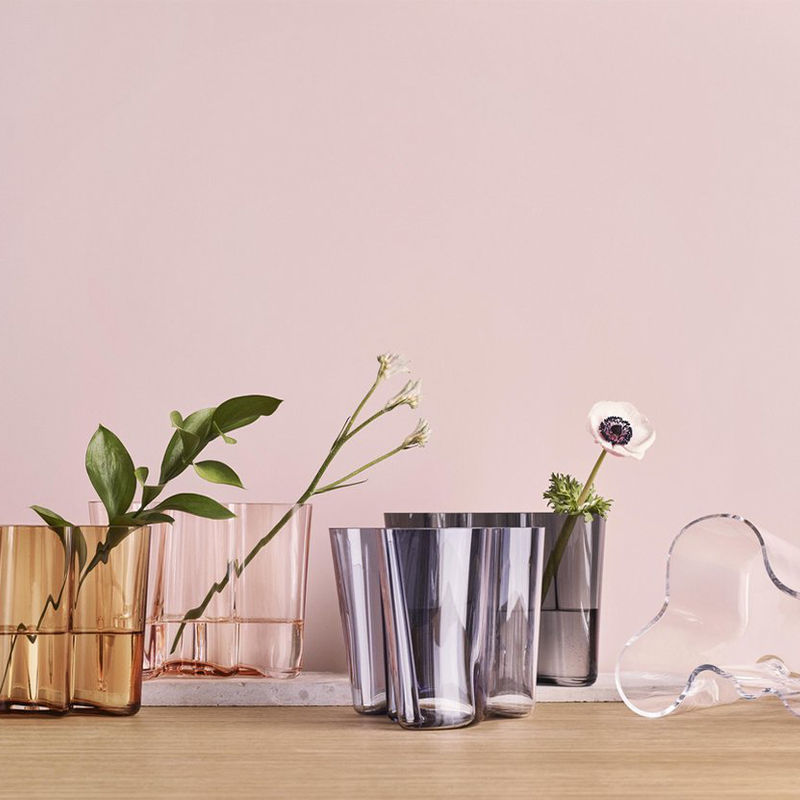 Iittala Alvar Aalto Vaas Donkergrijs 16 cm