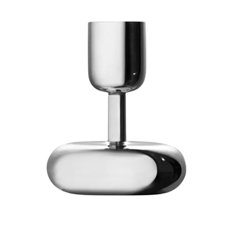 Iittala Nappula Kaarsenhouder Zilver 107 Mm