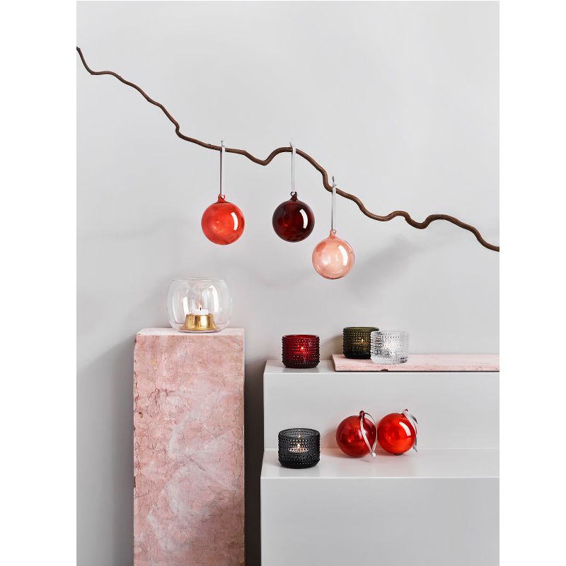 Iittala Oiva Toikka Glazen Kerstbal Gemixt 3 Stuks – Kerstbal Van Iittala In Meerkleurig Glas