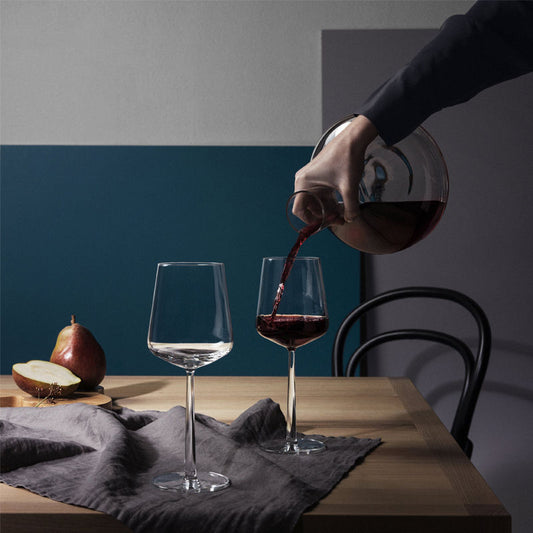 Iittala Essence Rood Wijnglas 45 Cl 4 Stuks – Wijnglas Van Iittala In Meerkleurig Kristalglas