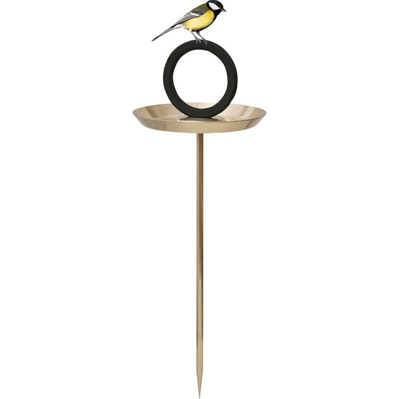 Born in Sweden Bird Bath Vogelbad Goldplated – Vogelbad van Born in Sweden in Goud RVS