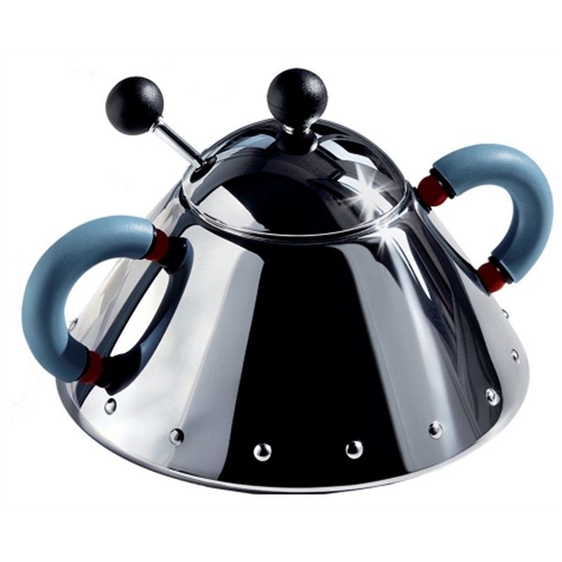 Alessi Michael Graves Suikerpot Blauw