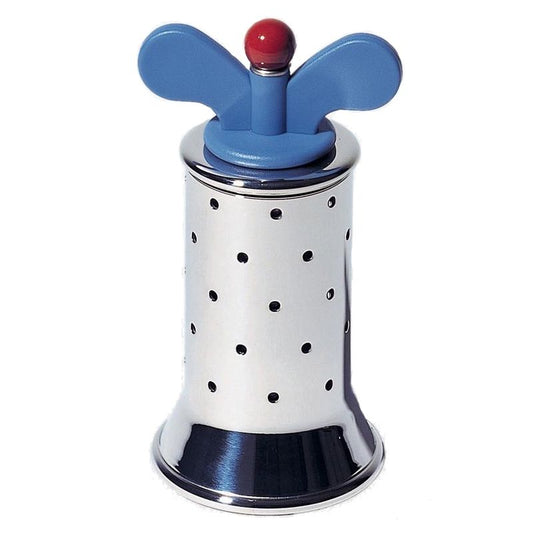 Alessi Michael Graves Pepermolen Blauw – Kruidenmolen Van Alessi In Bruin, Wit Roestvrij Staal