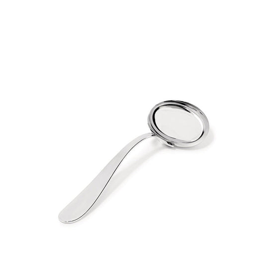 Alessi Nuovo Milano Sauslepel – Serveer Bestek Van Alessi In Donkerblauw Roestvrij Staal