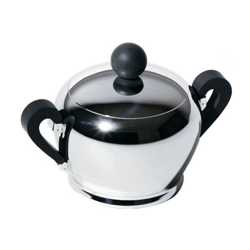 Alessi Bombé Suikerpot – Suikerpot Van Alessi In Beige Roestvrij Staal