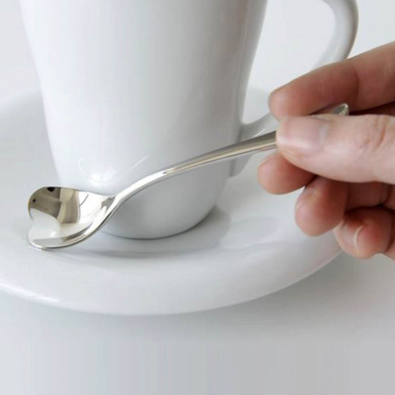 Alessi Big Love Koffielepel Hartvormig 4 Stuks