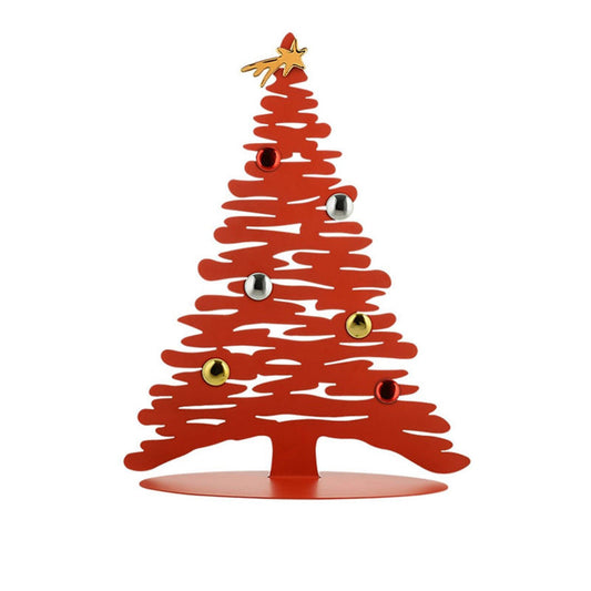 Alessi Bark For Christmas Kerstboom Inclusief Magneten Rood – Kerstdecoratie Van Alessi In  Roestvrij Staal