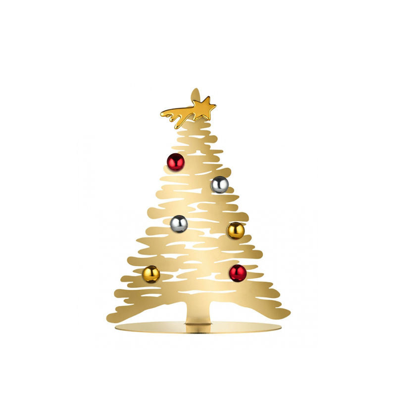 Alessi Bark For Christmas Kerstboom Inclusief Magneten Goud 30 Cm – Kerstdecoratie Van Alessi In  Roestvrij Staal
