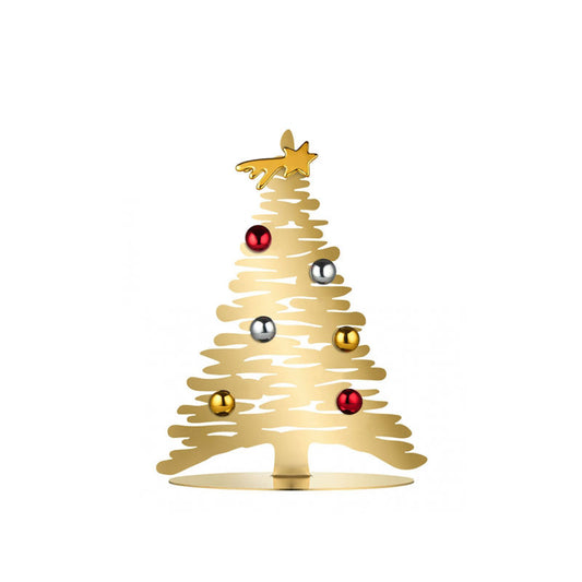 Alessi Bark For Christmas Kerstboom Inclusief Magneten Goud 30 Cm – Kerstdecoratie Van Alessi In  Roestvrij Staal