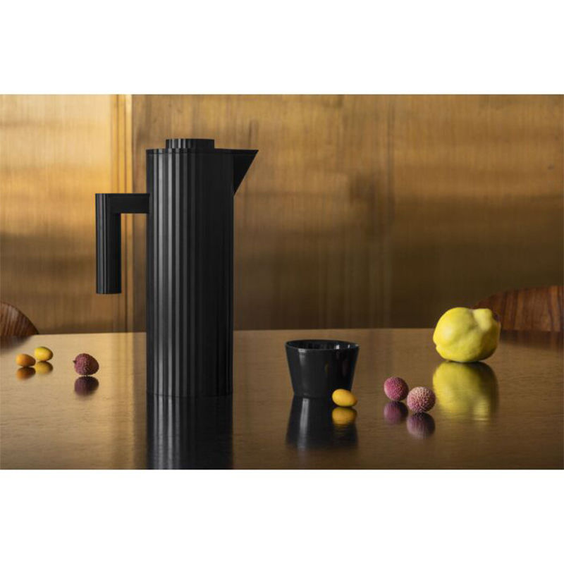 Alessi Plissé Thermoskan Zwart 1 L