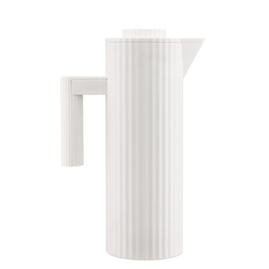 Alessi Plissé Thermoskan Wit 1 L – Thermoskan Van Alessi In Geel