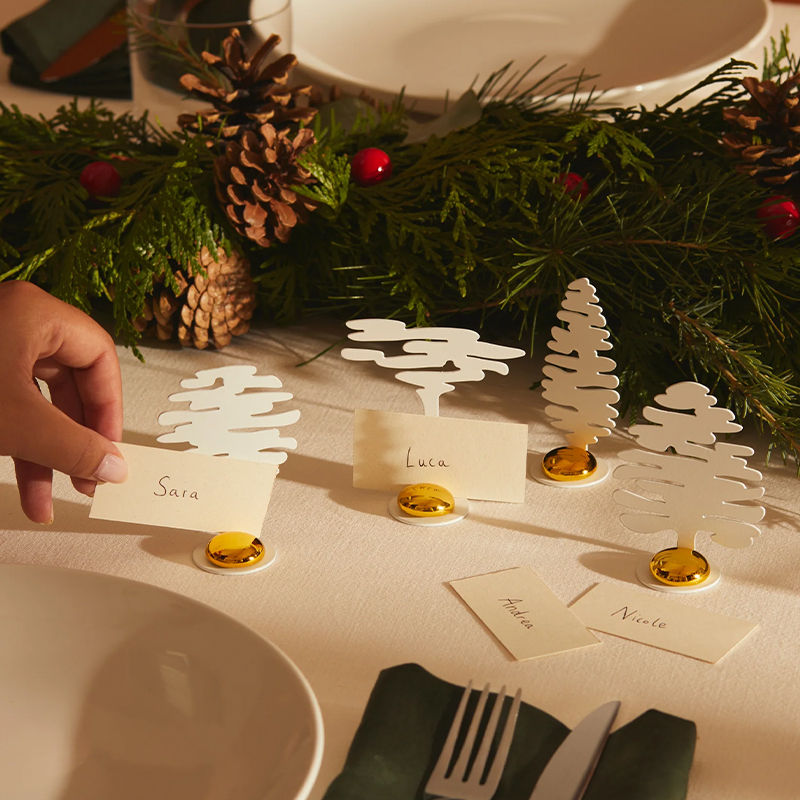 Alessi Barkplace Tree Boompjes Set Wit 4 Stuks