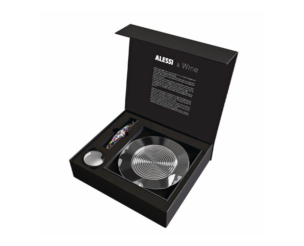 Alessi Parrot Wijnset 3-Delig – Wijnset Van Alessi In Donkergrijs