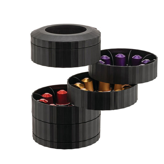 Alessi Plissé Koffiecapsulehouder Zwart