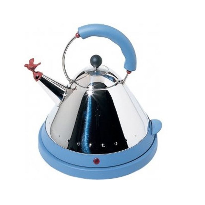Alessi Michael Graves Waterkoker Blauw 1,5 L – Waterkoker Van Alessi In Bruin, Zwart Roestvrij Staal , Kunststof