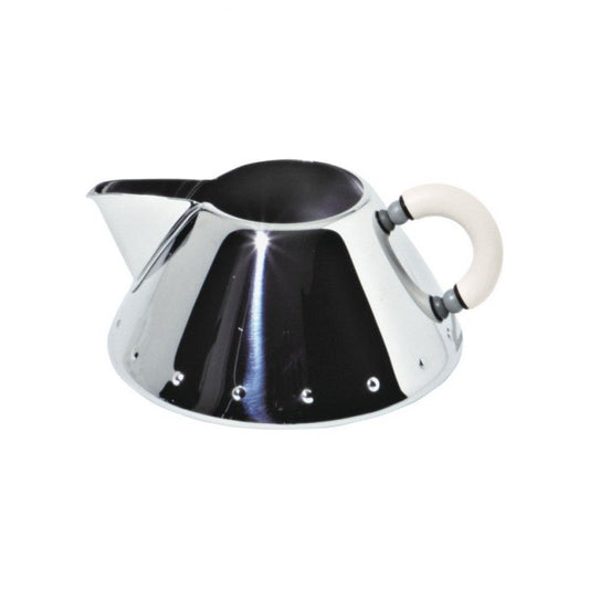 Alessi Michael Graves Melkkan Wit – Melkkan Van Alessi In Bruin, Rvs-Glanzend Roestvrij Staal