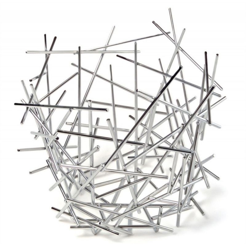 Alessi Blow Up Citrusmand – Fruitschaal Van Alessi In Beige Roestvrij Staal