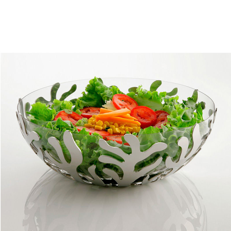Alessi Mediterraneo Obstschale Edelstahl 21 cm