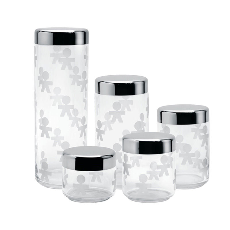 Alessi Girotondo Voorraadpot 1,5 L – Voorraadpot Van Alessi In Blauw Glas