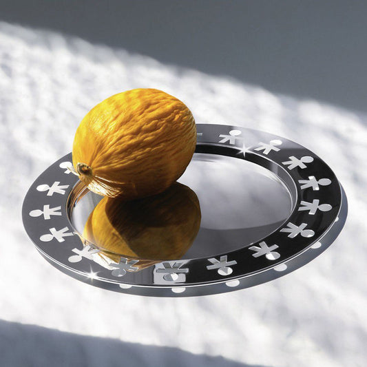 Alessi Girotondo Serveerschaal – Schaal Van Alessi In Blauw Roestvrij Staal