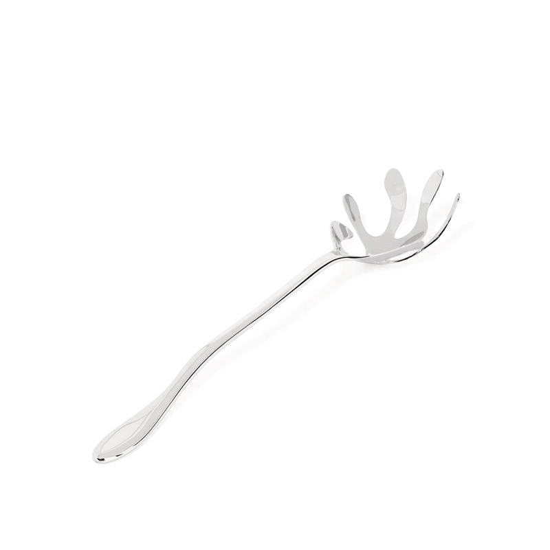 Alessi Mediterraneo Spaghetti Lepel – Serveer Bestek Van Alessi In Bruin, Beige Roestvrij Staal