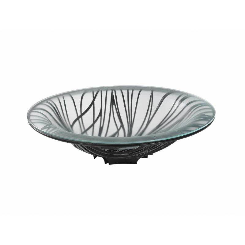 Bugatti Flora Fruitschaal Zwart – Fruitschaal Van Bugatti In Helder Kunststof, Helder Glas