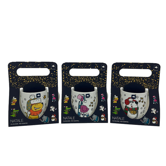 Leonardo Natale Bekers Leeuw Flamingo Panda 20 Cl 3 Stuks – Beker Van Leonardo In Roze Porselein