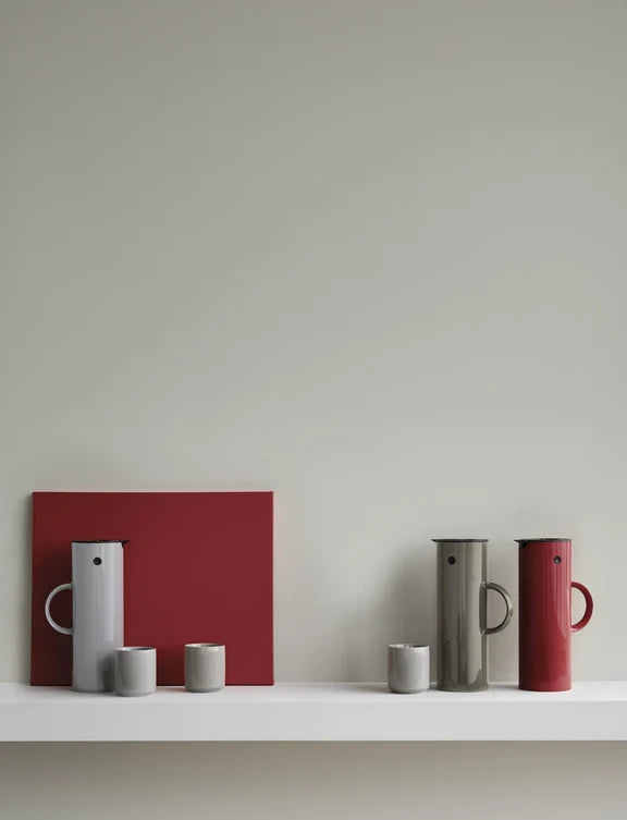 Stelton EM77 Thermoskan Soft Cherry Red 1 L