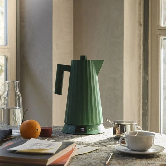 Alessi Plissé Waterkoker Temperatuur Controle Groen 1,7 L