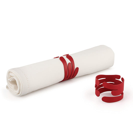 Alessi Barkring Servetringen Rood 2 Stuks