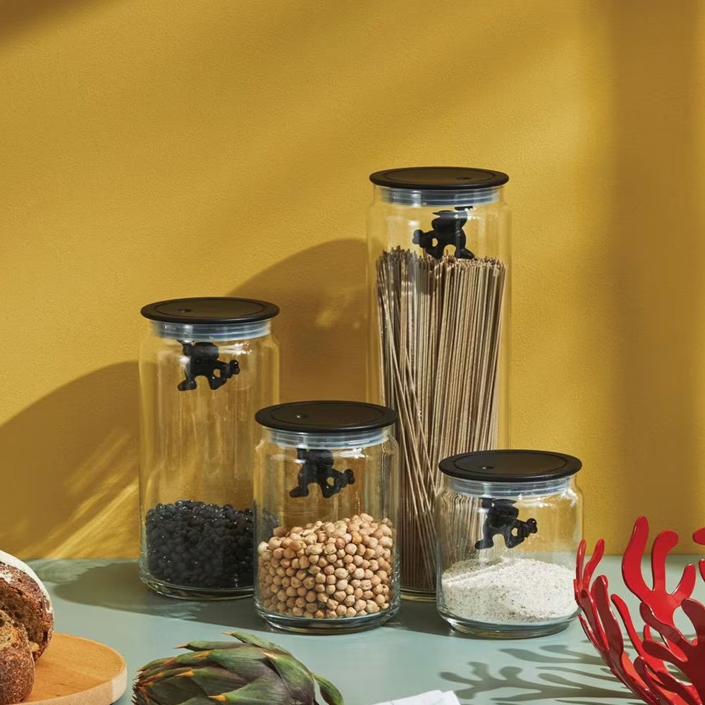 Alessi Gianni Voorraadpot Zwart 2 L