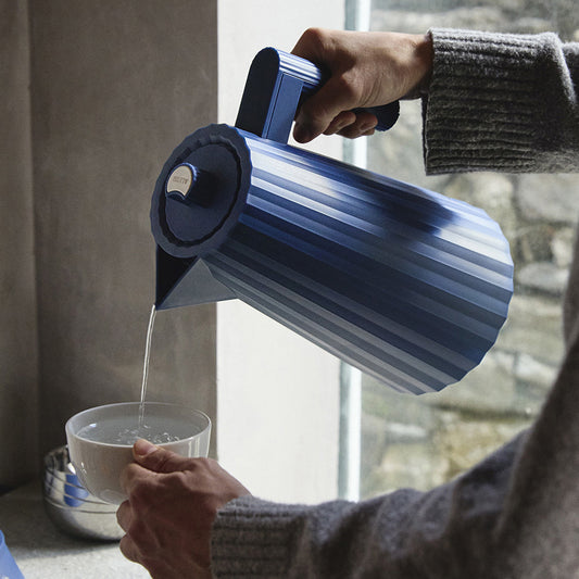 Alessi Plissé Waterkoker Blauw 1,7 L