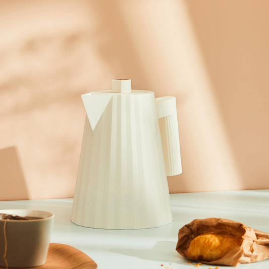 Alessi Plissé Waterkoker Wit 1 L