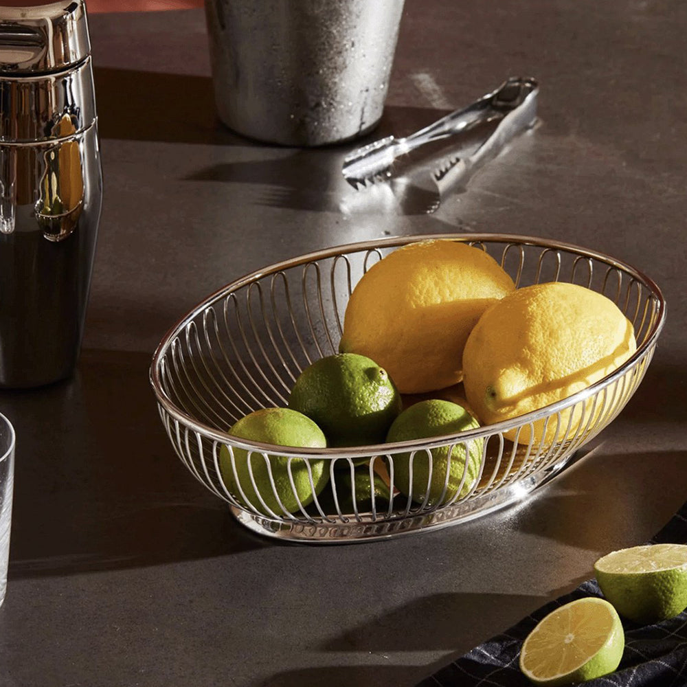 Alessi Ufficio Tecnico Brot-/Obstschale Edelstahl 28 cm
